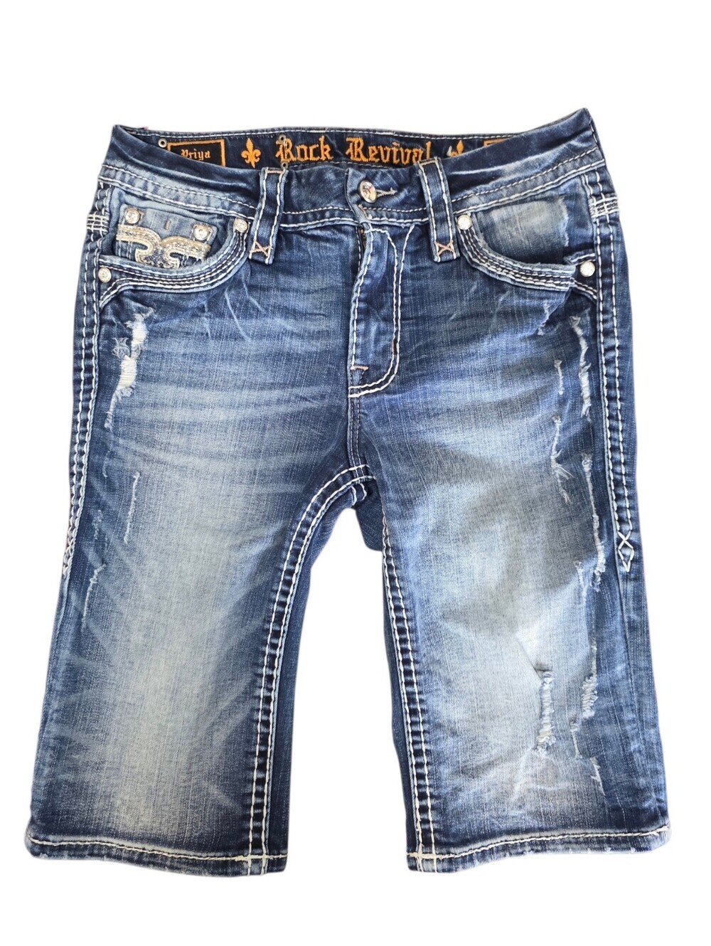 Rock Revival Bermuda Denim Shorts Women's Size 27. - Picture 3 of 16